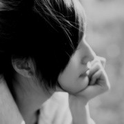 眼角的忧伤 黑白女生qq头像