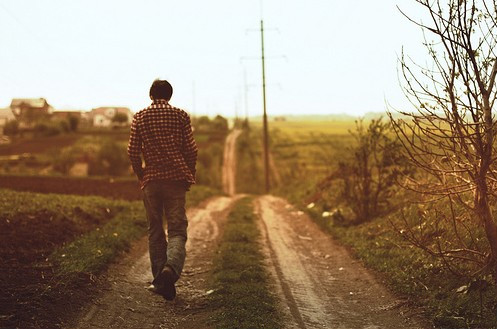 欧美风格空间素材 一个人的道路