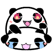 黑眼圈熊猫QQ表情 卡通可爱QQ表情