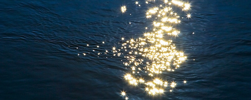 记忆中的五角星_唯美的横版空间素材