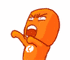 灰常搞笑的橙贱男系列QQ表情