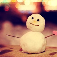 一起堆的雪人_非常可爱的卡通情侣头像