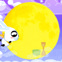 中秋节要月饼的可爱QQ表情