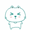 简单可爱的笨笨猫QQ表情