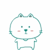 简单可爱的笨笨猫QQ表情