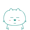 简单可爱的笨笨猫QQ表情