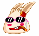 咚咚兔QQ表情之装酷