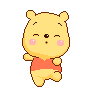 调皮可爱的小熊维尼微信表情 维尼小熊动态图片