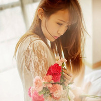 微信长发美女微信头像 待我长发及腰时