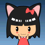 猫猫女生卡通可爱微信表情