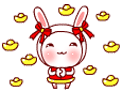 兔耳控微信表情 卡通搞笑微信表情