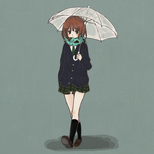 在回忆里面寻找短暂的满足_可爱卡通动漫QQ空间女生图片素材