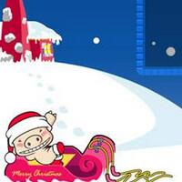 微信空间圣诞风格大图模板