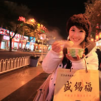 美女冬装展示微信空间素材