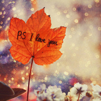 秋叶埋葬了思念_伤感意境微信空间签名图片