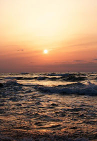 风景海洋清新的微信皮肤大图 你的眼睛里是蔚蓝色的天空