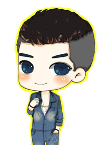 Q版卡通人物微信空间皮肤 摆好你的位置再说你该说的话