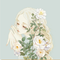 最新的手绘微信头像女生唯美图片大全集 种一朵桔梗真诚不变