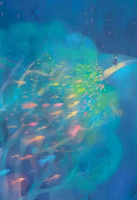 手绘手机微信个性皮肤透明图片大全 当一个人说永远