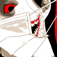 最新恐怖重口味头像漫画图片 指缝阳光灿烂了谁的不堪