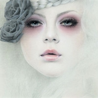 欧美手绘女生唯美头像 我被流言缠绕他早已弃城逃跑