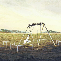 孤单一个人的手绘小清新图片 有寂寞相伴与寂寞有染