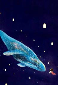 手绘个性微信蓝色背景皮肤 谁能看破我笑容里的苦涩