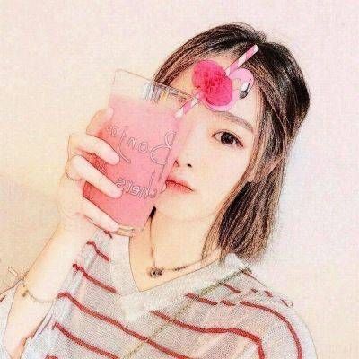 韩版手绘头像女生唯美2022最新版 不做怀中猫只做意中人