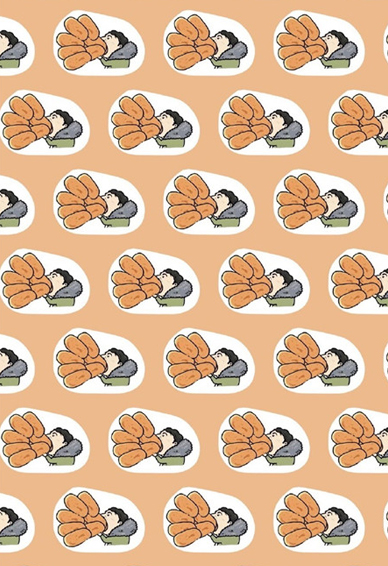 王思聪吃热狗手机壁纸大全高清无水印 王思聪吃热狗手机背景图片