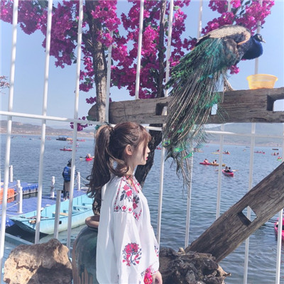 女生超唯美侧面头像大全2022 剩一点时间给我忘记你的笑