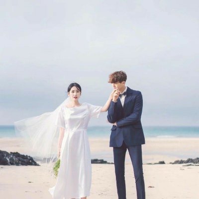 2022情人节婚纱情侣头像双人 好看的幸福情侣头像一对两张