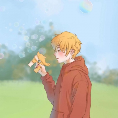 微信情侣头像动漫一人一张分开 你是闪亮的星星伴我身旁