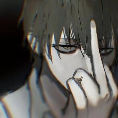 比较丧的动漫男生头像大全 不好意思深夜造访