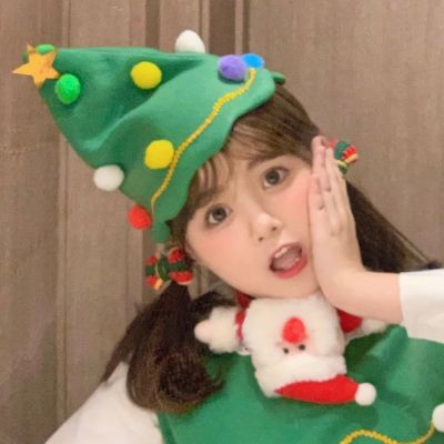 2023圣诞节最新超级甜的女头 很甜的红色系高级感的女头