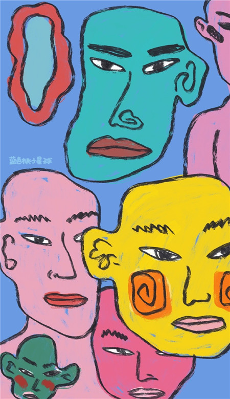 2023欧美风格炫酷趣味的涂鸦壁纸 希望一切都好起来然后走向正轨