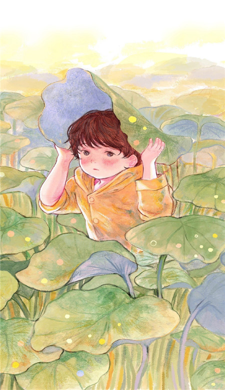 最新版温馨治愈软萌童年插画壁纸 2023个性全面屏锁屏手机壁纸