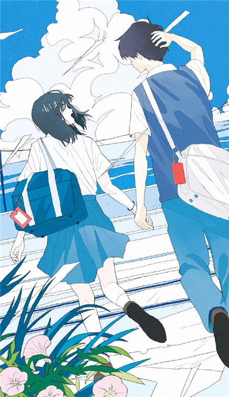 2023情侣同框插画壁纸精选合集 最稳定的关系就是没关系