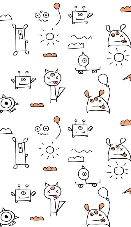 平铺很有个性的又好看的卡通壁纸 无水印高清壁纸2023最新