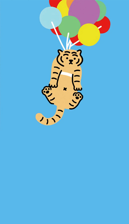 2023可爱的小脑虎卡通壁纸 虎年新春快乐的可爱壁纸合集