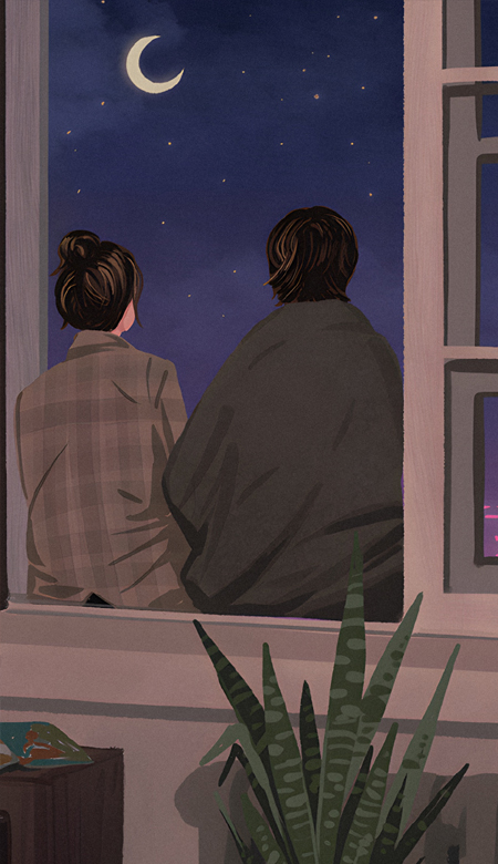 女生插画壁纸高清全屏好看 我不是一开始就像这样沉默的