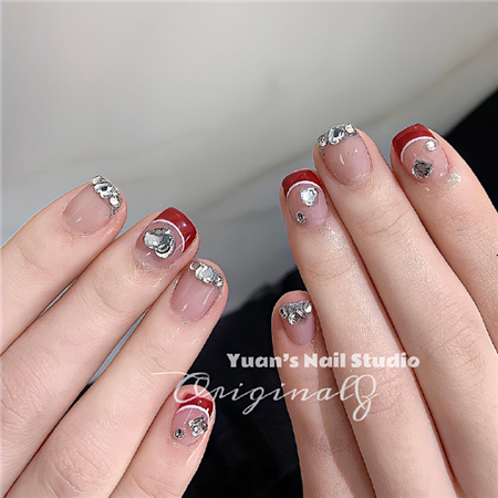 2023ins风好看又很日常的氛围感美甲素材 超好看的高级感美甲