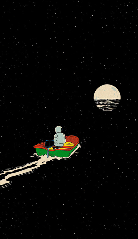 艺术感手机壁纸高清超美 原来躲起来的星星也在努力发光啊