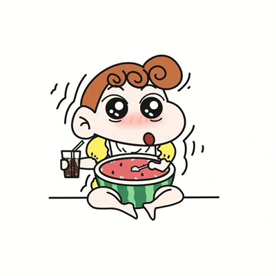 夏季专用吃瓜动漫情头 2023夏日清新感情头