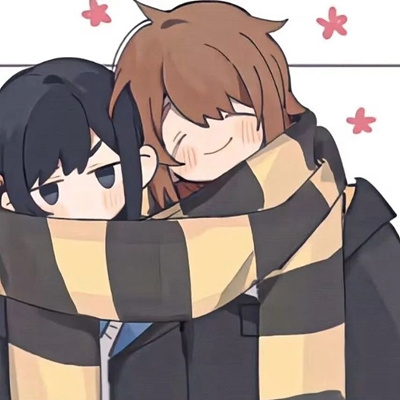 2023二次元卡通情头一对两张 今天的风一点也没法让人稳重